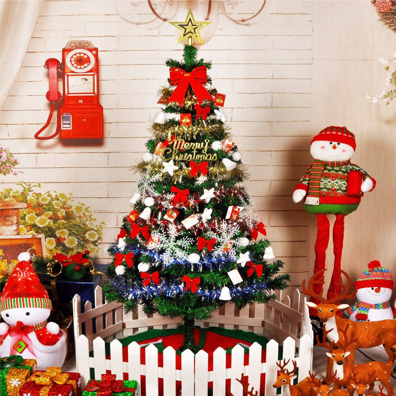 圣诞树装饰品 1.5米 1.8米套餐 送挂件,饰品,米泡彩灯
