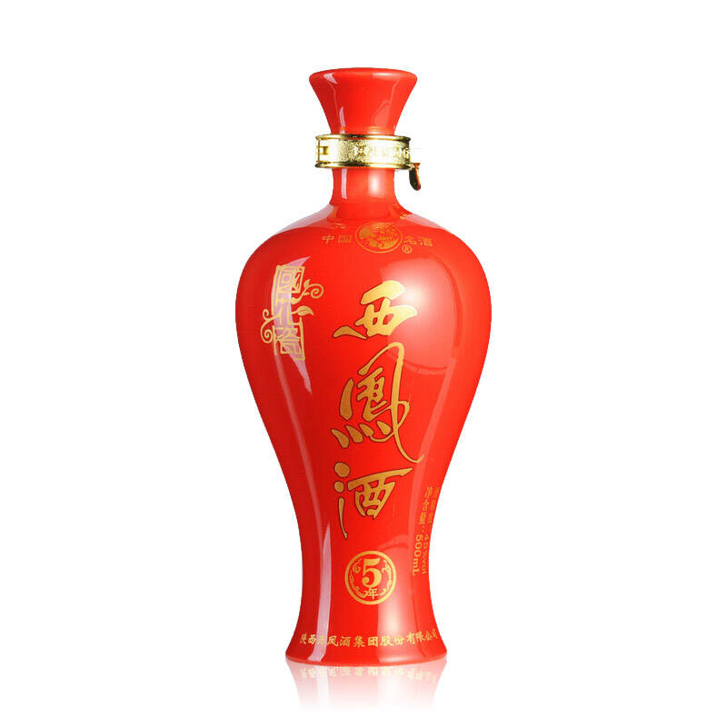 西凤酒 国花瓷5年 45度凤香型 西凤酒 整箱 500ml*6瓶白酒整箱包邮