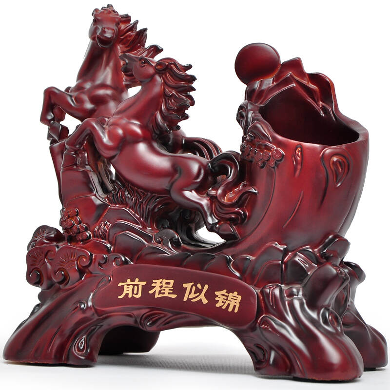 笔筒摆件文昌塔办公室办公桌书房桌面电视柜装饰品商务礼品工艺品 雅x