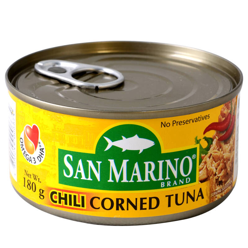 菲律宾进口圣马利奥油浸金枪鱼罐头180g料理方便速食