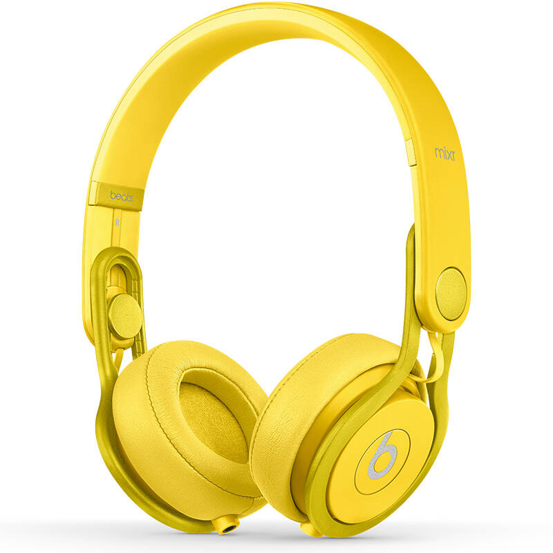 beats mixr 混音师 头戴贴耳监听耳机 hi-fi colr版 黄色 带麦