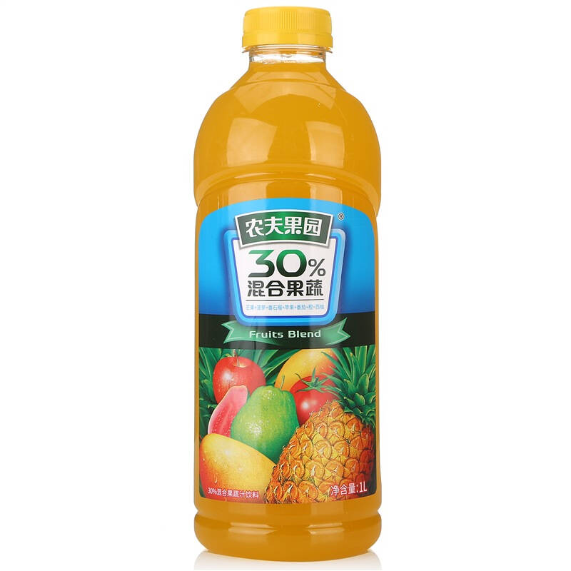 农夫山泉 农夫果园30%混合果蔬汁饮料 芒果 菠萝 番石榴 苹果 番茄 橙