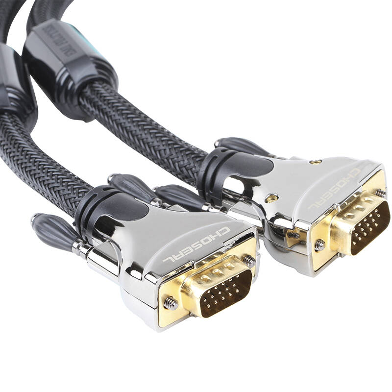 秋叶原(choseal)qs5107t15 vga(3 9) 工程高清vga线 电脑电视连接线
