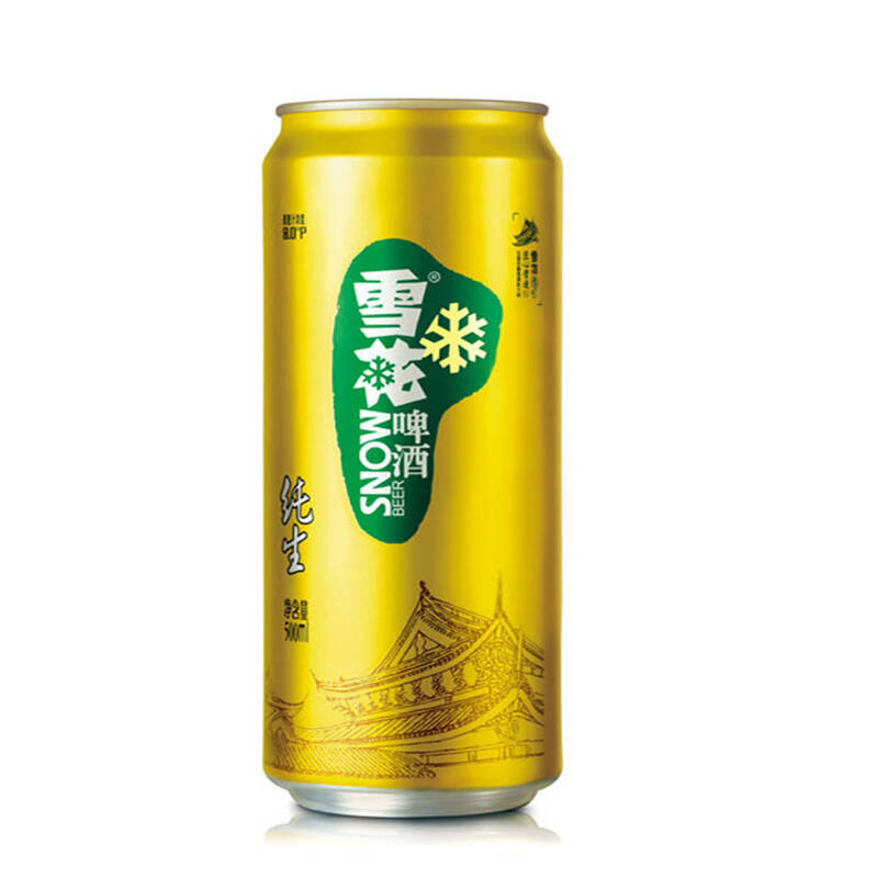 雪花啤酒(snowbeer)8度纯生 500ml*12听 整箱装