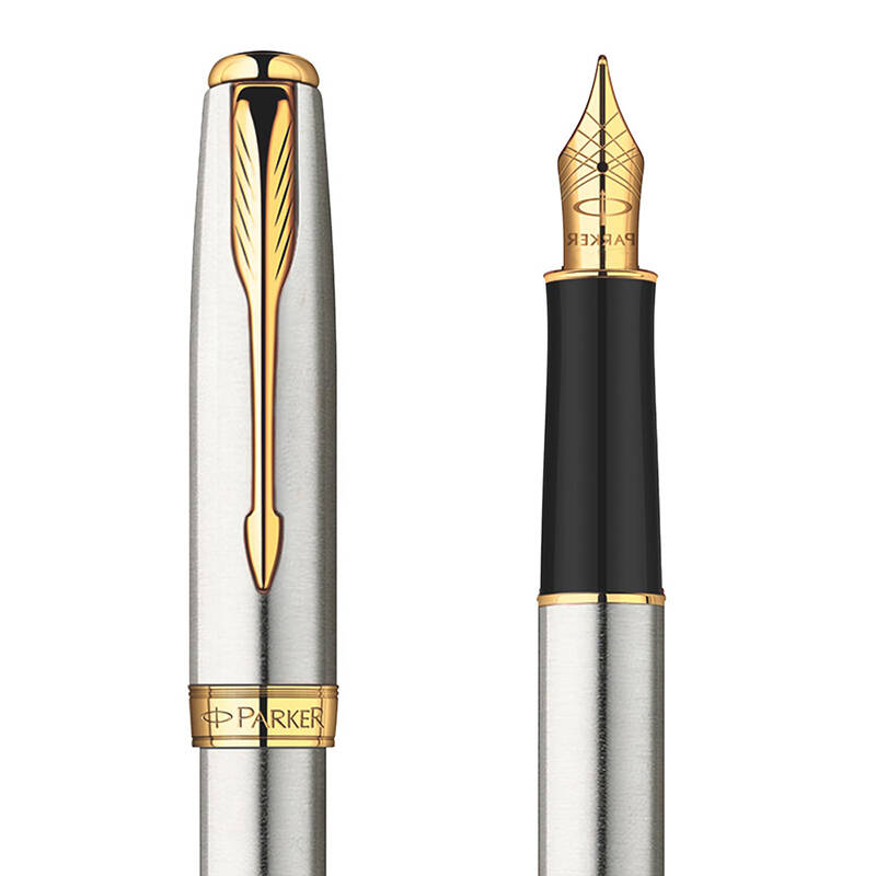 派克(parker)卓尔钢杆金夹钢笔/墨水礼盒