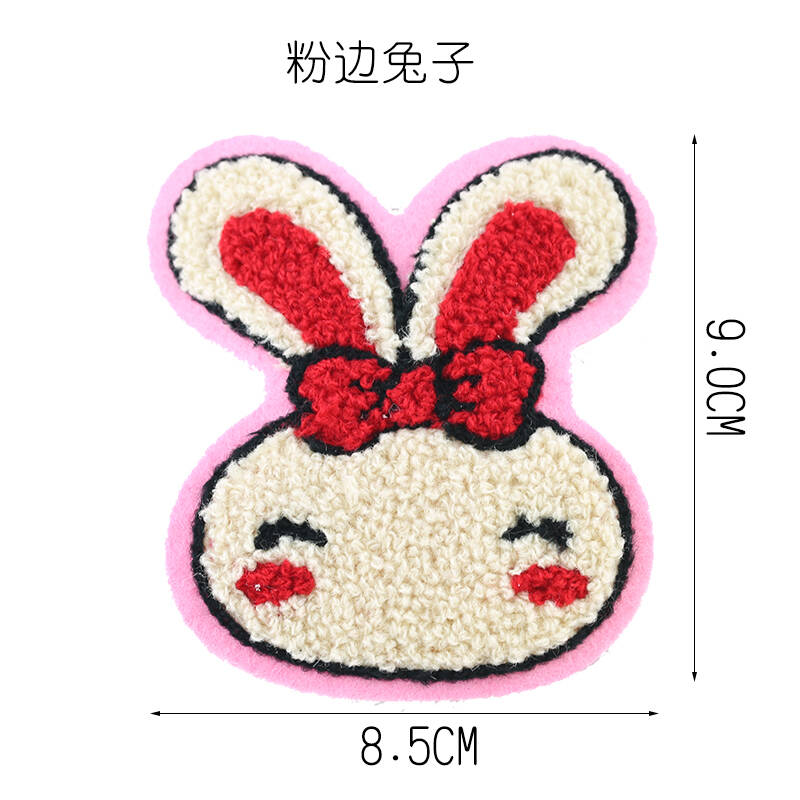 有关兔子的布贴画_绘画分享