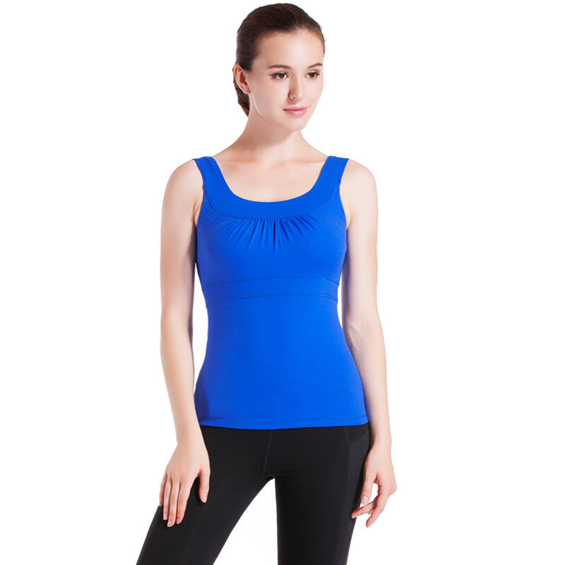 上衣 秋冬季新款瑜伽服运动紧身健身服舞蹈服瑜珈服背心f05216含胸垫