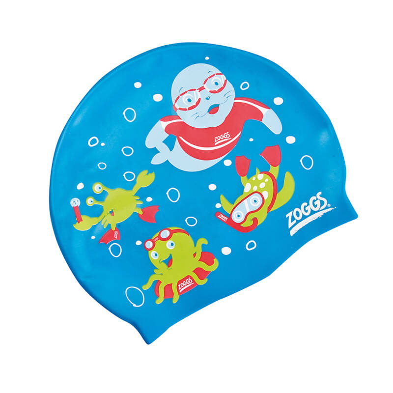 乳胶水叮当儿童泳帽男女孩宝宝游泳训练器材专业潜水休闲游泳工具
