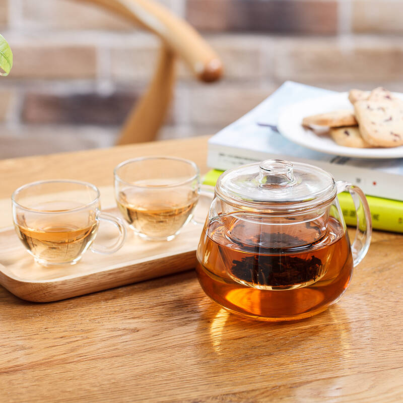 光合生活 玻璃茶壶花茶壶 茶具套装煮茶泡茶水壶过滤