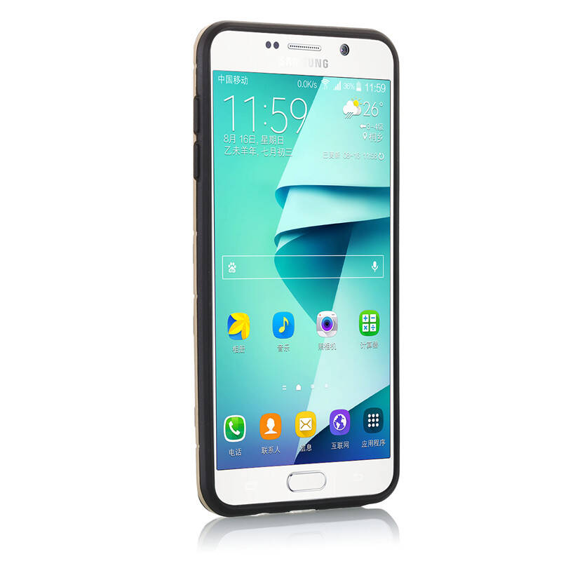 京芝 支架防摔note5手机壳 适用于三星note5 n9200 土豪金