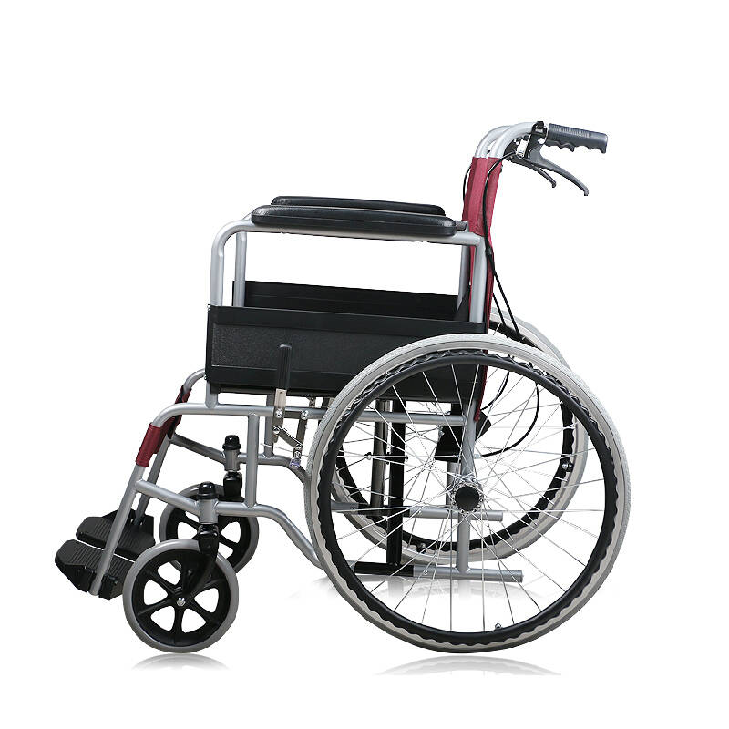 可孚逸动轮椅便携折叠轻便残疾人老人代步轮椅车 新款带后刹