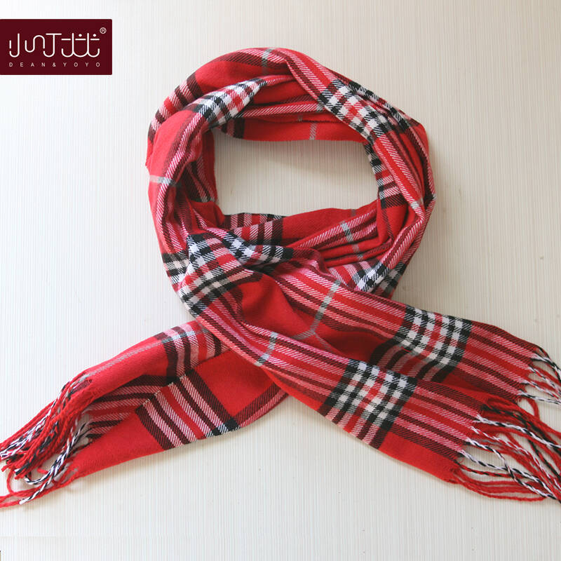 小叮尤尤品牌英伦风秋冬款儿童围巾 保暖男童