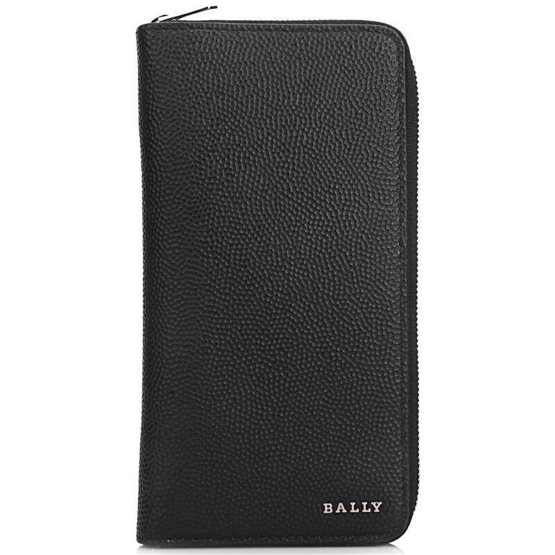 bally 巴利 男款黑色牛皮压纹长款钱包钱夹 nicolo 00