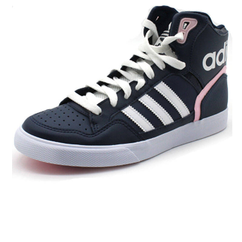 阿迪达斯adidas女鞋新款三叶草高帮板鞋休闲鞋 s75003图片