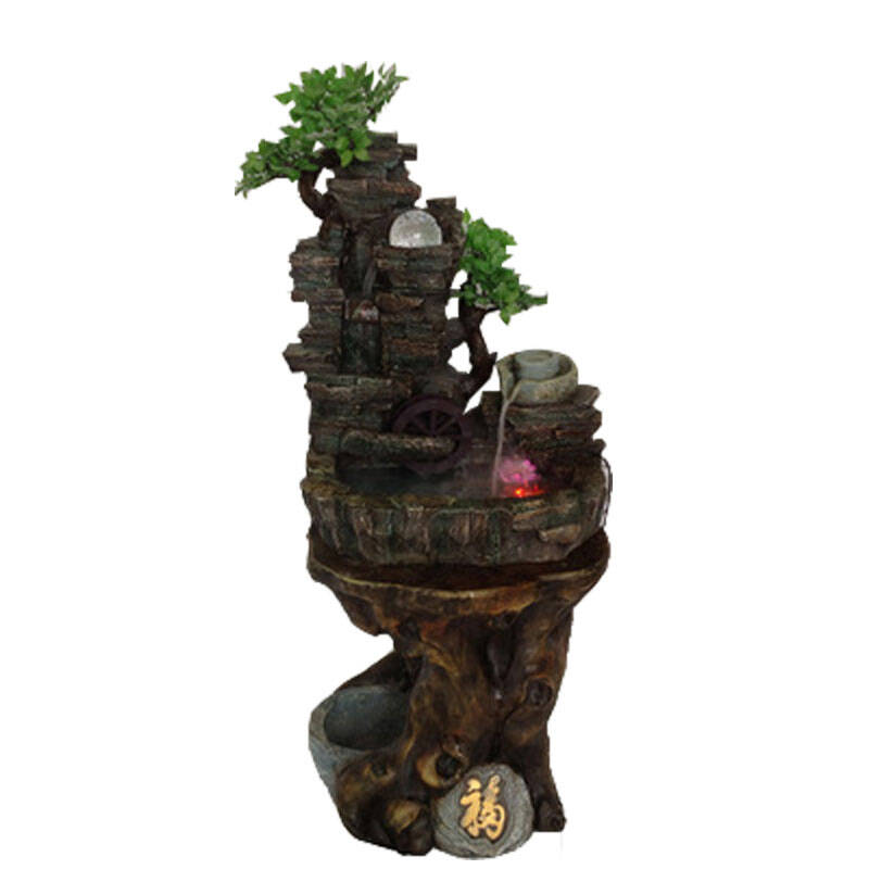 琼玛莎大型阳台别墅喷泉别墅水景风水球摆件庭院摆件流水流水客厅秦岭北京市假山图片