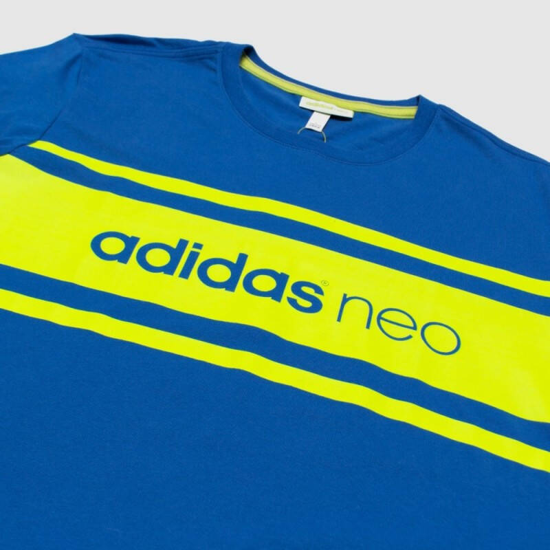 adidas 阿迪达斯 neo 男子 短袖上衣 蓝 ax5501 如图
