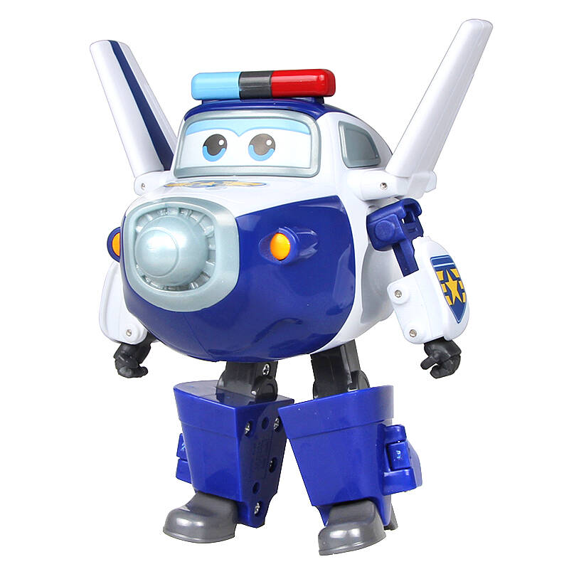 玩具男孩礼物乐迪套装合金迷你版可动玩偶金宝 大变形机器人--包警长