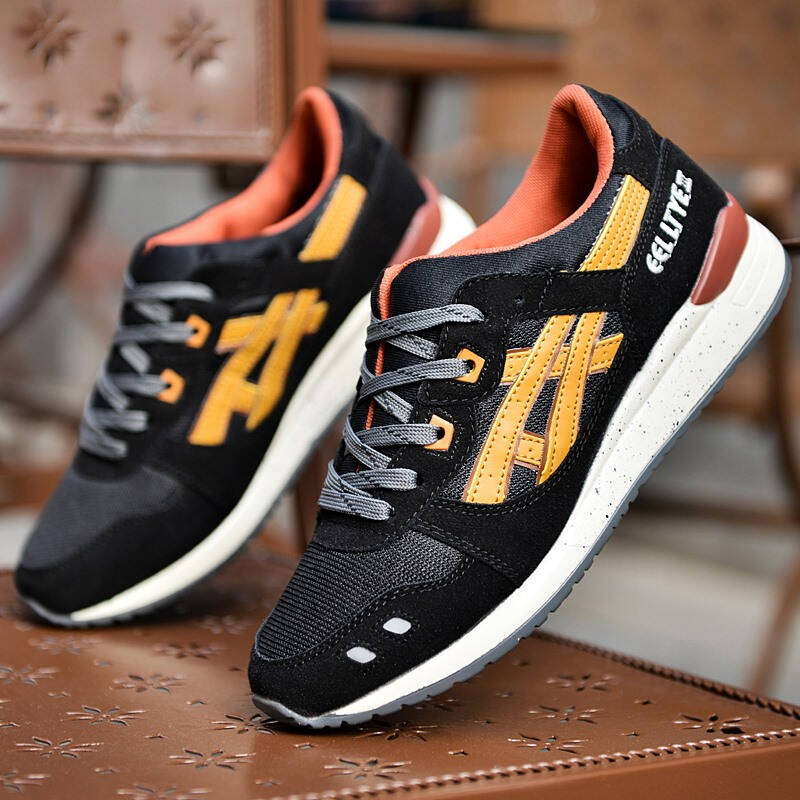 男款春夏季编慢跑鞋男士运动鞋 男鞋休闲鞋复古户外鞋 经典透气旅游鞋