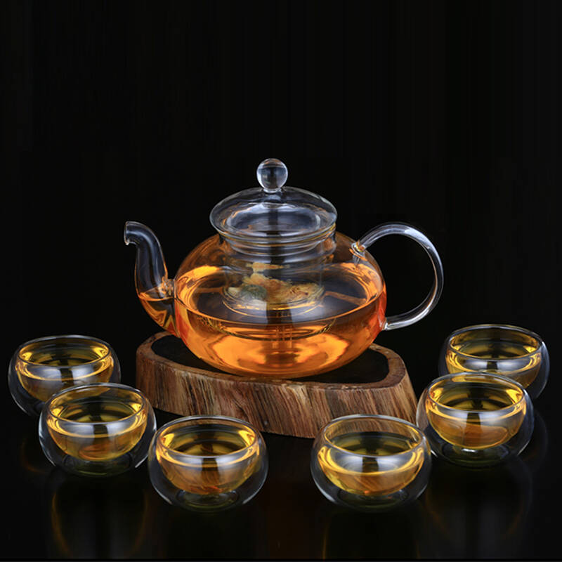 玻璃茶具手工耐热玻璃水具套组功夫茶具 花茶壶茶杯 玻璃茶具茶壶整套