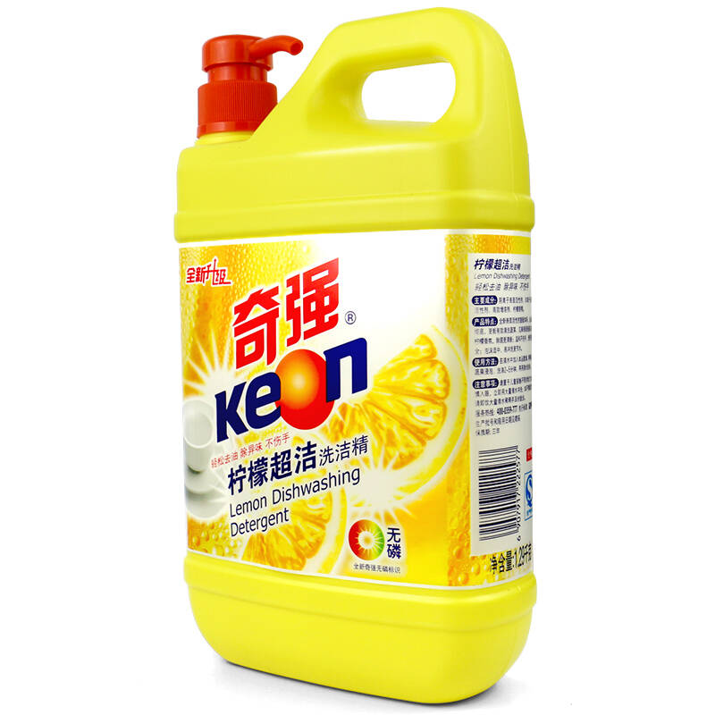 【京东超市】奇强 柠檬超洁洗洁精 1.29kg/瓶