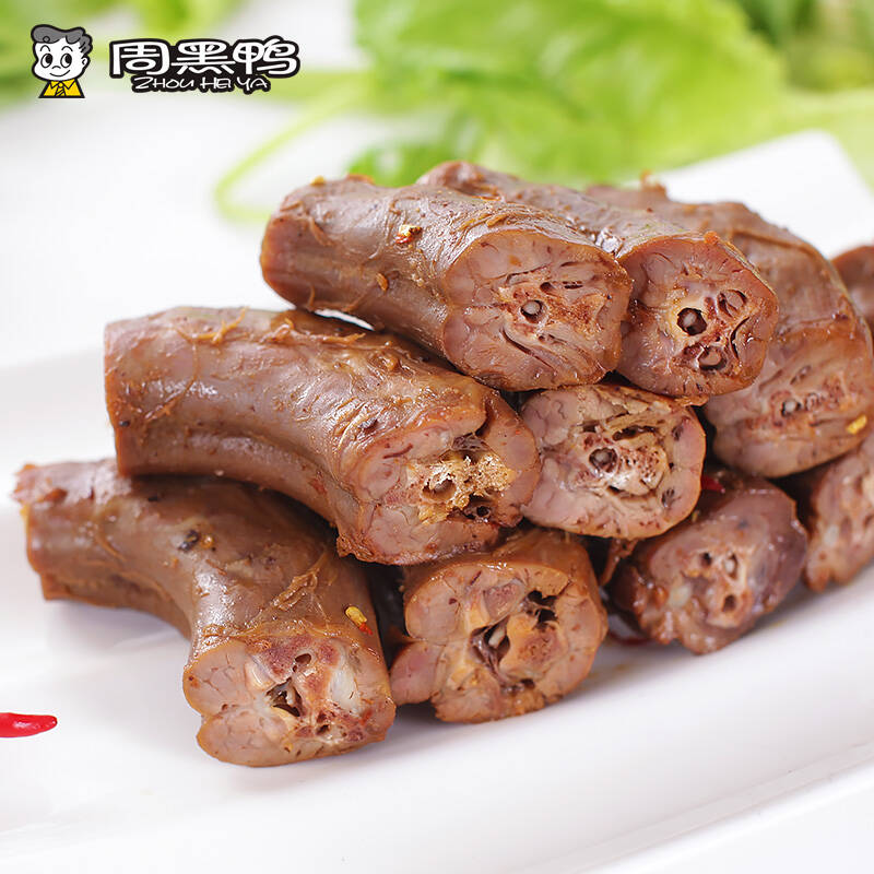 【周黑鸭官方旗舰店_颗粒装】卤鸭脖180g 武汉特产麻辣零食小吃