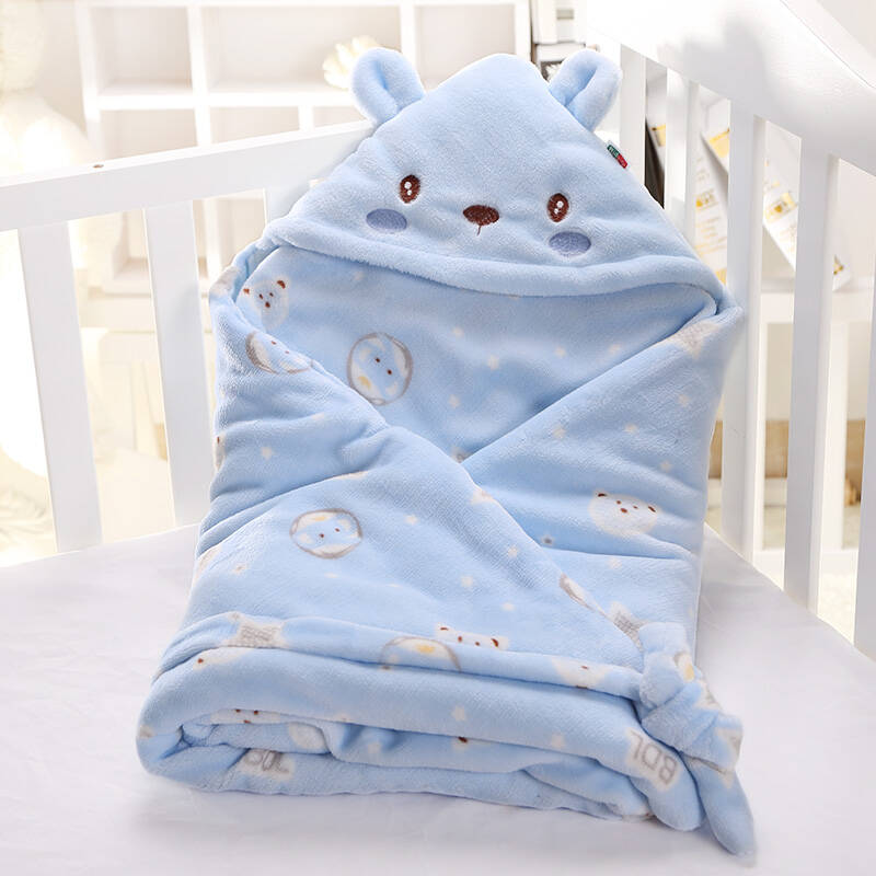 婴儿抱被新生儿春秋冬款包被纯棉加厚两用抱毯宝宝可脱胆冬季初生用品