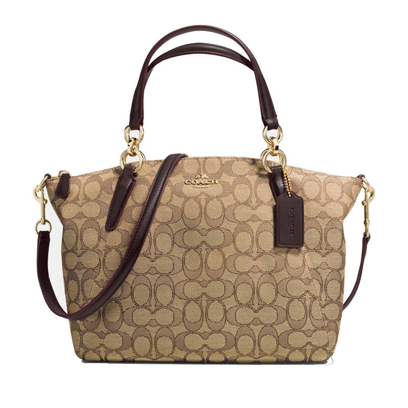 coach蔻驰 新品 女士时尚logo标志印花顶部拉链单肩斜