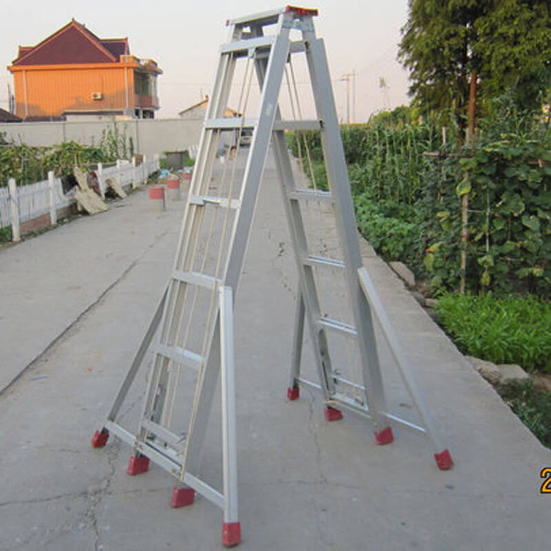 铝合金人字升降梯 家用梯折叠梯 工程梯 铝合金梯子伸缩梯 可定做 3米