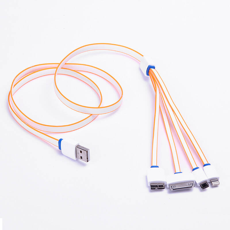 叻鱼 多功能数据线充电线 适用于苹果iphone6/5s安卓乐视三星mini usb