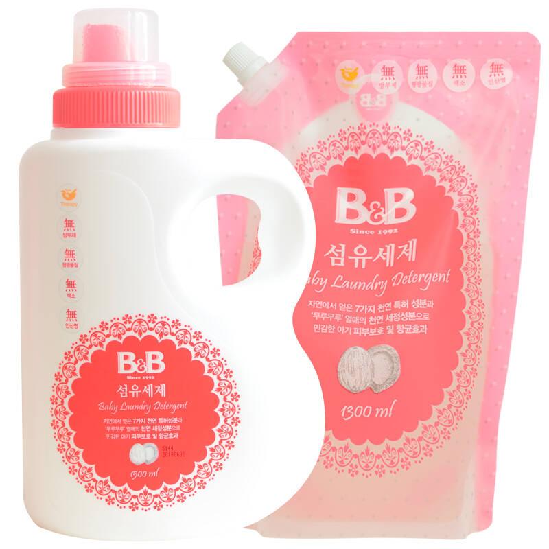 保宁洗涤剂促销装 婴儿洗衣液1500ml 洗衣液1300ml by04-06 by04-07