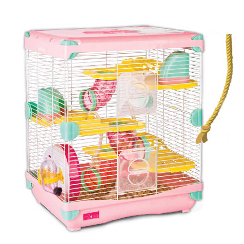 仓鼠笼 双层透明金丝熊笼子超大豪华三层别墅 仓鼠套餐用品 AE40. - 京东