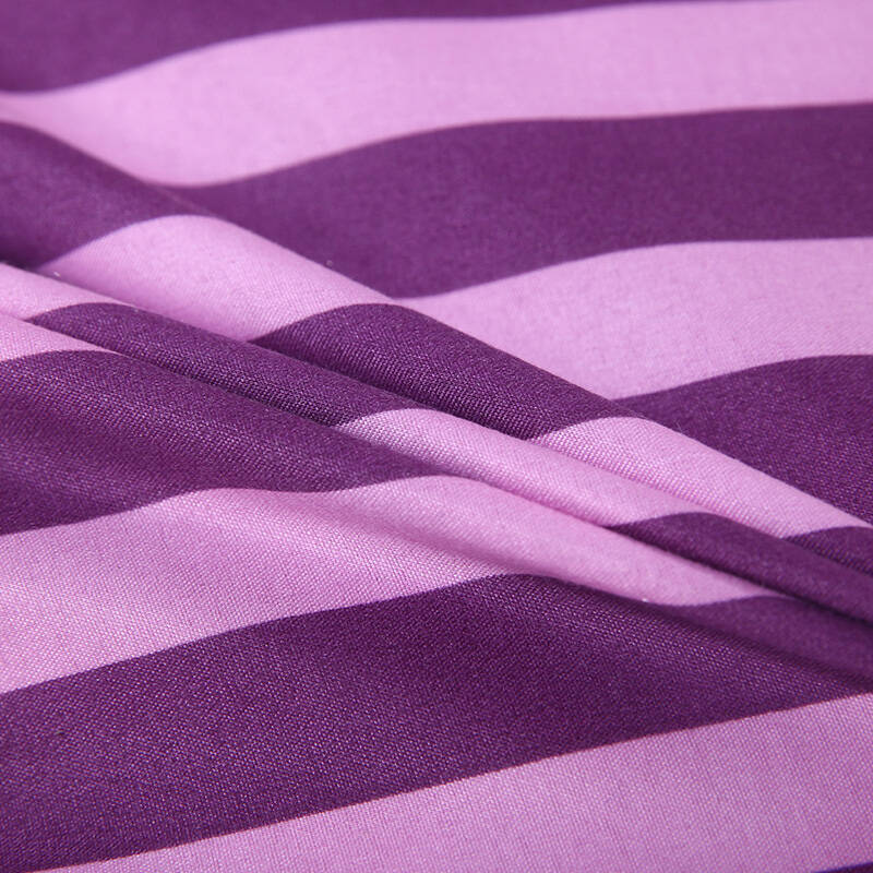 卡帝乐鳄鱼(cartelo)时尚条纹加厚磨毛秋冬被(紫色)-1.5m