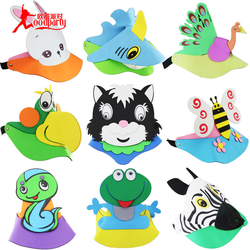 儿童手工制作 兔子头饰