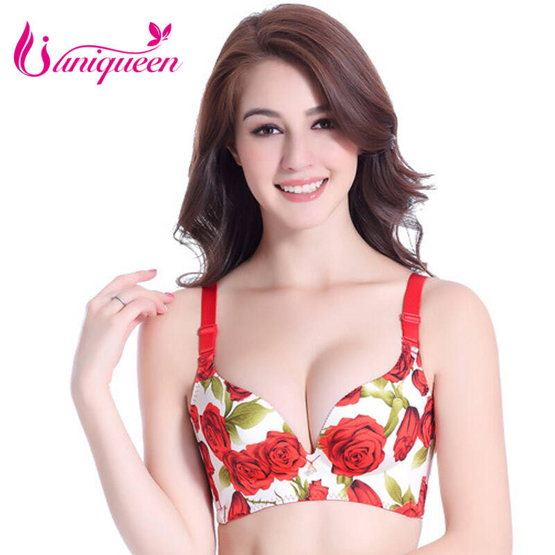 无文胸聚拢调整型女士侧收图片文胸收副乳性感黑白性感9109红玫瑰钢圈v文胸套装无常内衣图片