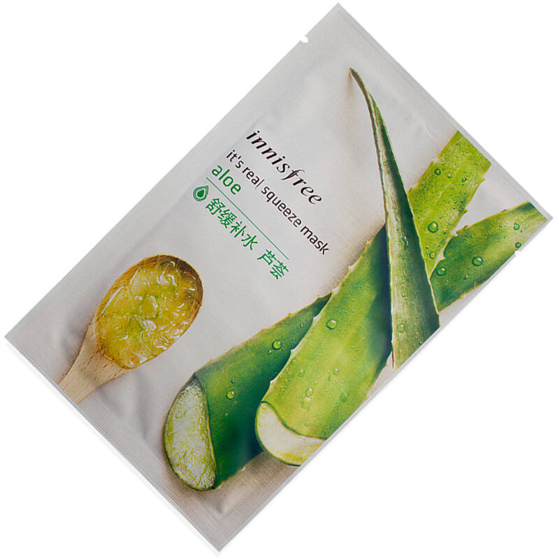【京东超市】悦诗风吟(innisfree)真萃鲜润面膜-芦荟 20ml(保湿补水