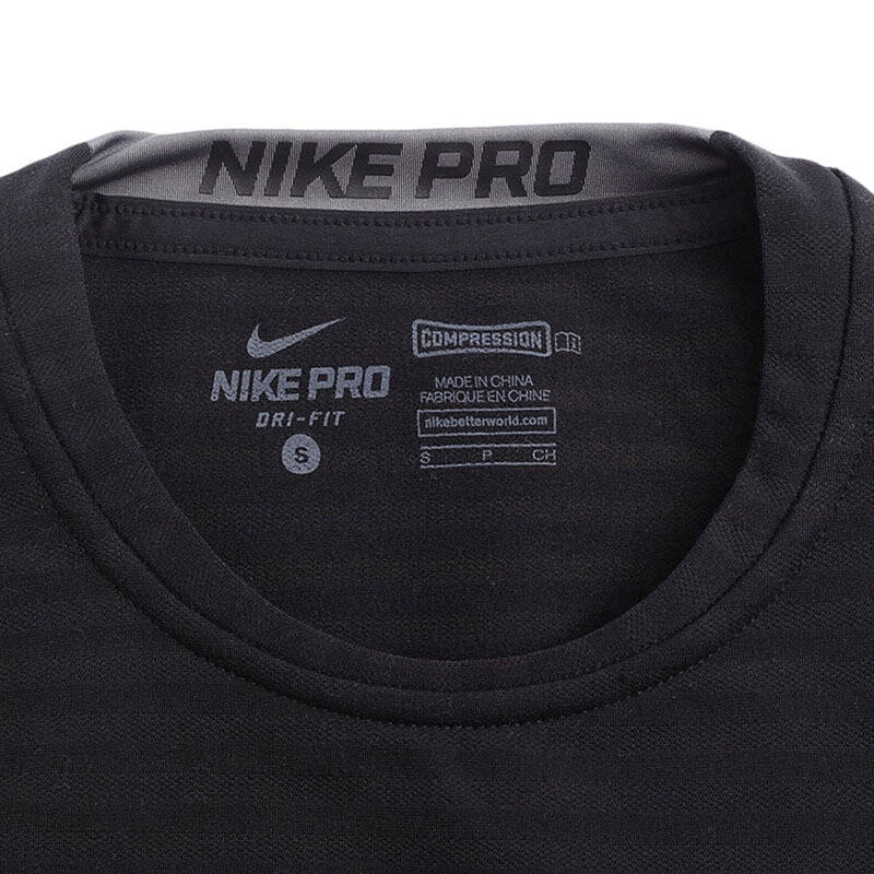 耐克nike pro combat 男款 健身紧身衣 长袖健身衣 826596-010薄绒款