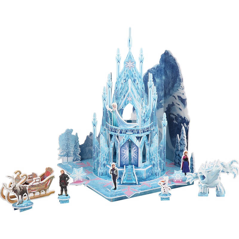 【京东超市】迪士尼拼图 3d立体场景拼图玩具 冰雪奇缘拼图-冰雪宫殿图片