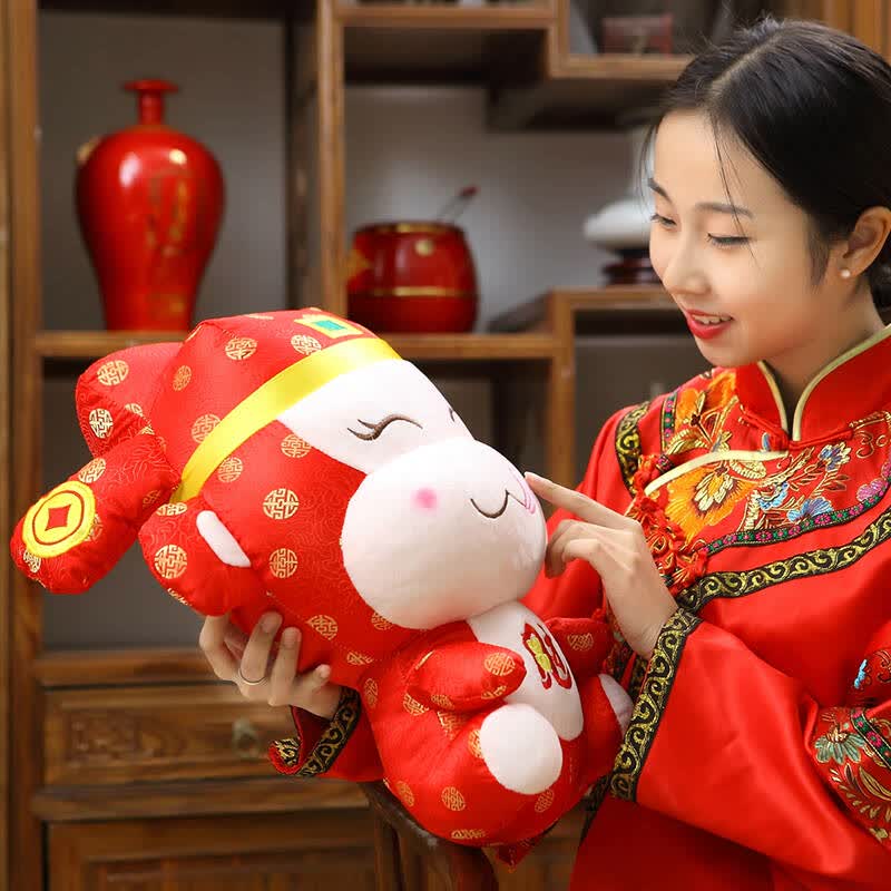 萌吉 鸿运猴公仔毛绒玩具猴子猴年吉祥物年会礼品活动