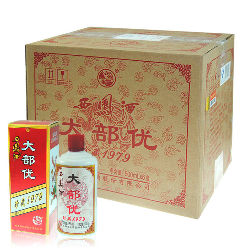 西凤酒 大部优 45度500ml*6瓶 凤香型白酒整箱