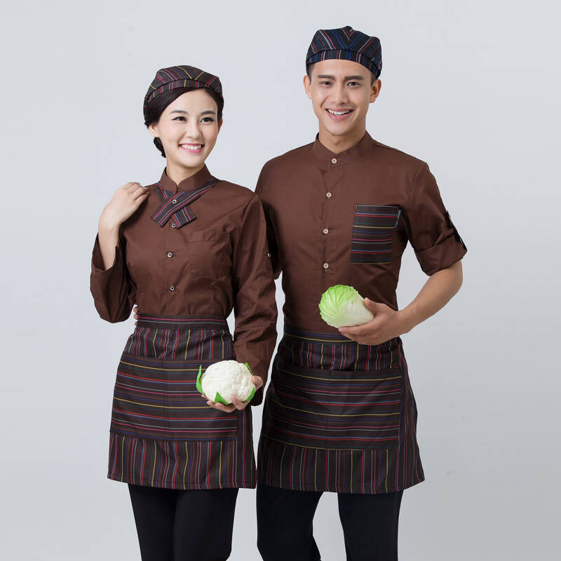 图图爱 服务员套装 西餐厅服务生衬衣 酒店工作服 火锅咖啡店服务员