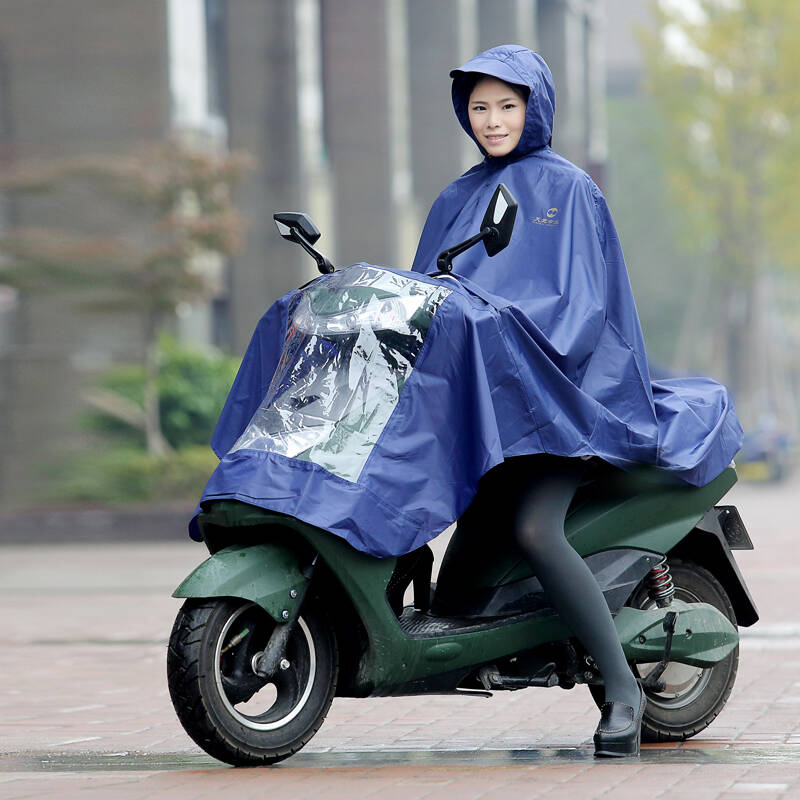 雨衣电瓶车摩托车电动车雨衣男女骑行单人双人雨披加大加厚防暴雨