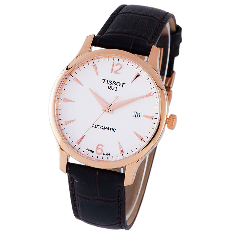 天梭(tissot)手表 俊雅系列机械男表t063.407.36.037.00