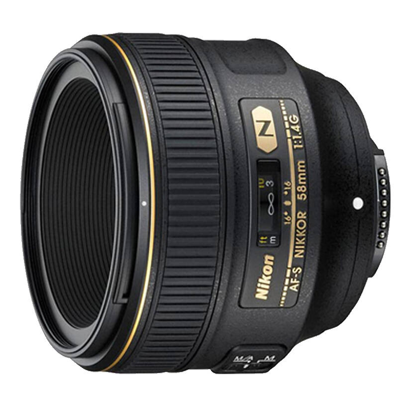 尼康(nikon)全画幅镜头 标准定焦镜头 af-s 58mm f/1.4g镜头