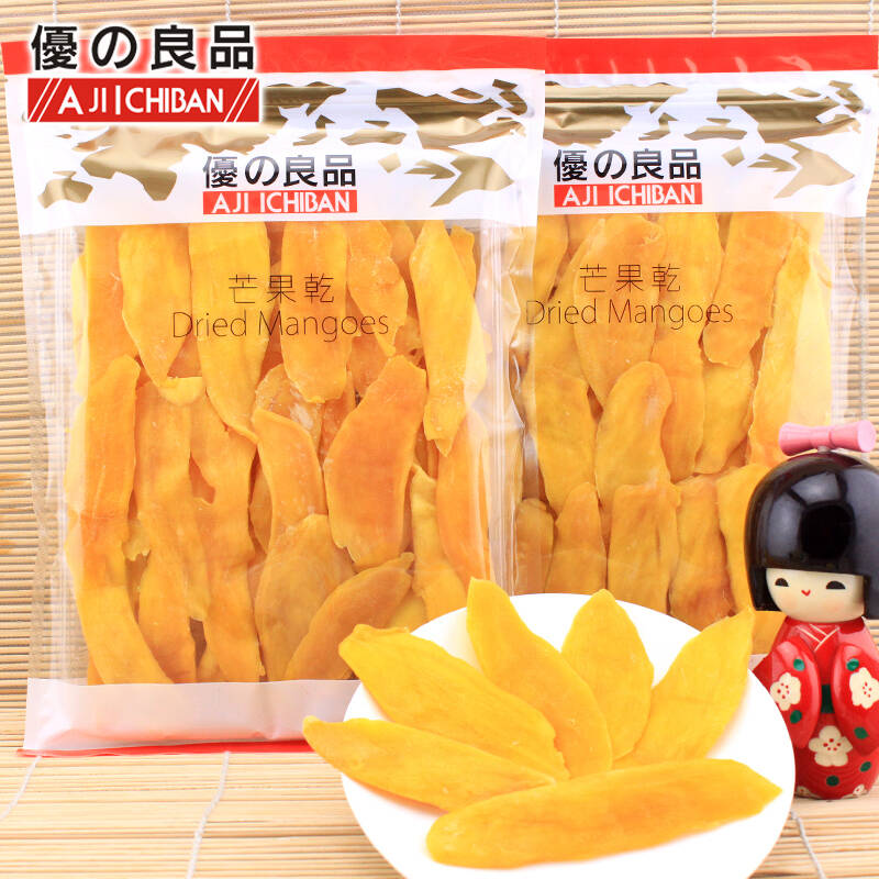 优之良品芒果干500g 进口特产 零食蜜饯果脯 凉果水果