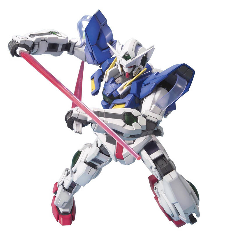 万代bandai高达拼装模型 gundam敢达00 oo动漫周边拼插玩具 mg 能天使