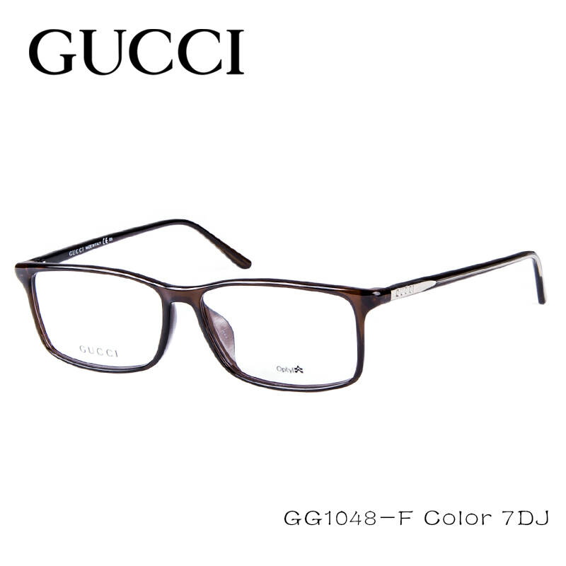 gucci 古奇 光学镜架 男女通用款眼镜框 gg1048 棕色c7dj