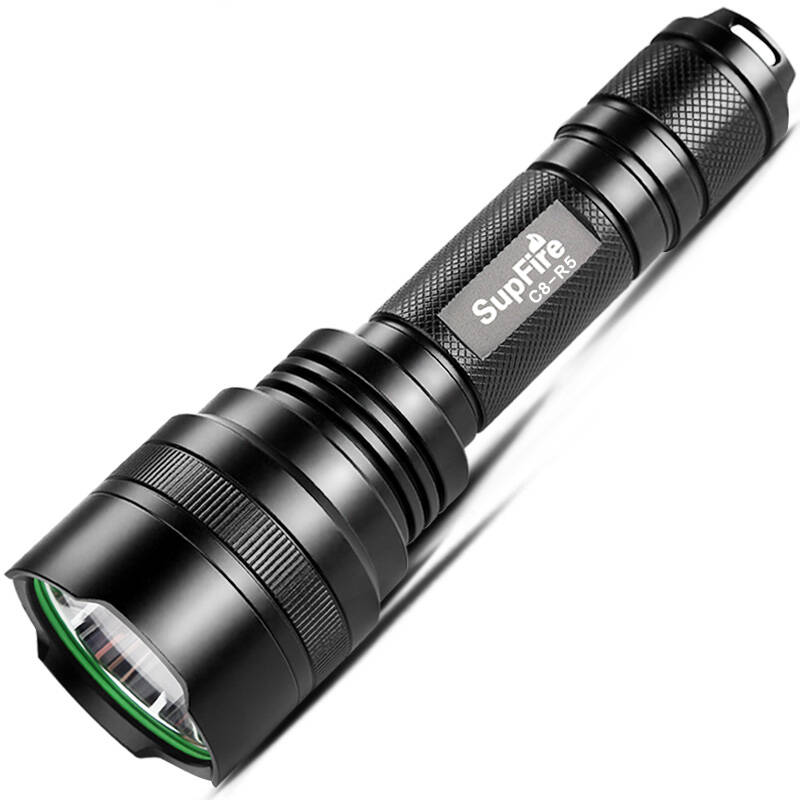 supfire神火led远射王强光手电筒充电式防水防身灯套装 2016新款c8 c8