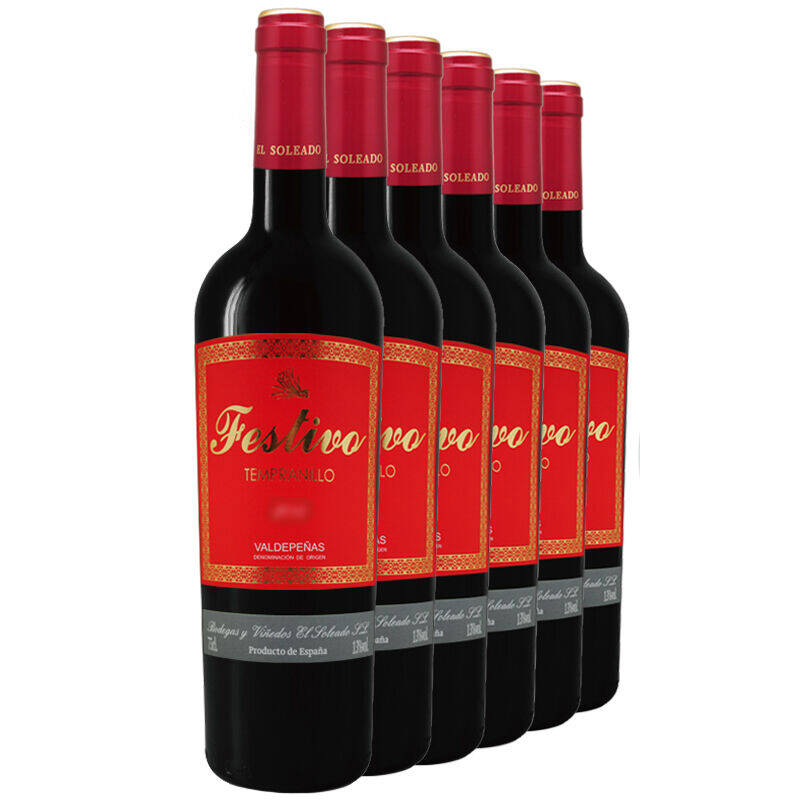 【京东超市】西班牙进口红酒 金鱼 菲斯蒂沃 干