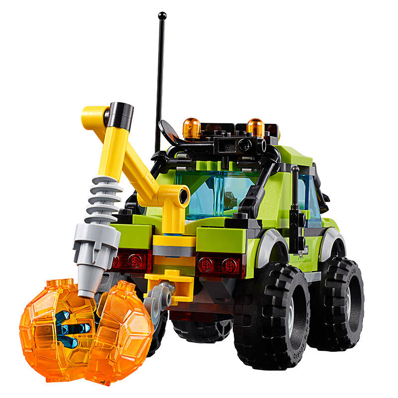 乐高(lego) lego city 乐高城市系列 火山探险车 60121 积木儿童益智