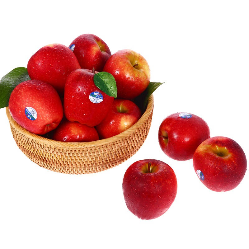 珍享 新西兰皇后红玫瑰苹果 12个 单果约220g 自营水果